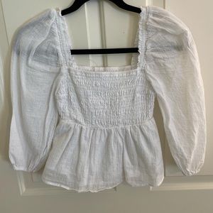 ABERCROMBIE AND FITCH PEPLUM TOP